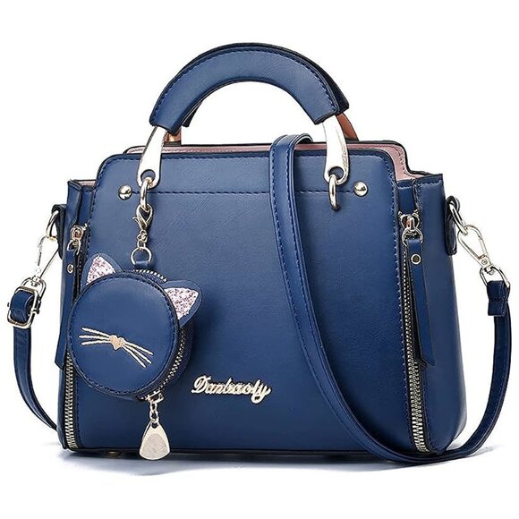 Fashion Purses and Handbags for Women Dark Blue